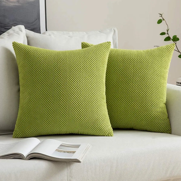 Axyaa Green 45x45cm Cushion Cover for Sofa, Living Room, Car - Home Decor and Gift