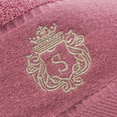 Axyaa Christmas Red Cotton Bath Towels Embroidered Hotel Home Spa Gym Gift Towel