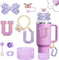 Axyaa Cup Set: Straw Topper, Boot, Stoppers, Handle Charms, Sticker for 30oz 40oz Tumbler