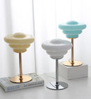 Axyaa Metal Glass Conch Table Lamp - Elegant Bedside Decor Lamp