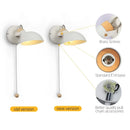 Axyaa Matte Metal Directional Wall Lamp with Replaceable E14 Bulb.
