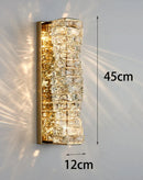 Axyaa Luxury Crystal Wall Lamp for Bedroom Living Room and Bedside