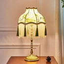 Axyaa European Tassel Desk Lamp, Vintage Style for Living Room Bedroom