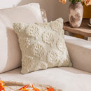 Axyaa Fall Leaf Squirrel Embroidery Pillowcase | Thanksgiving Sofa Decoration 45x45/50x50cm
