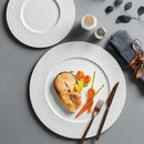 Axya Ceramic Steak Plate: Elegant Western Food Tableware for Home and Commercial Use