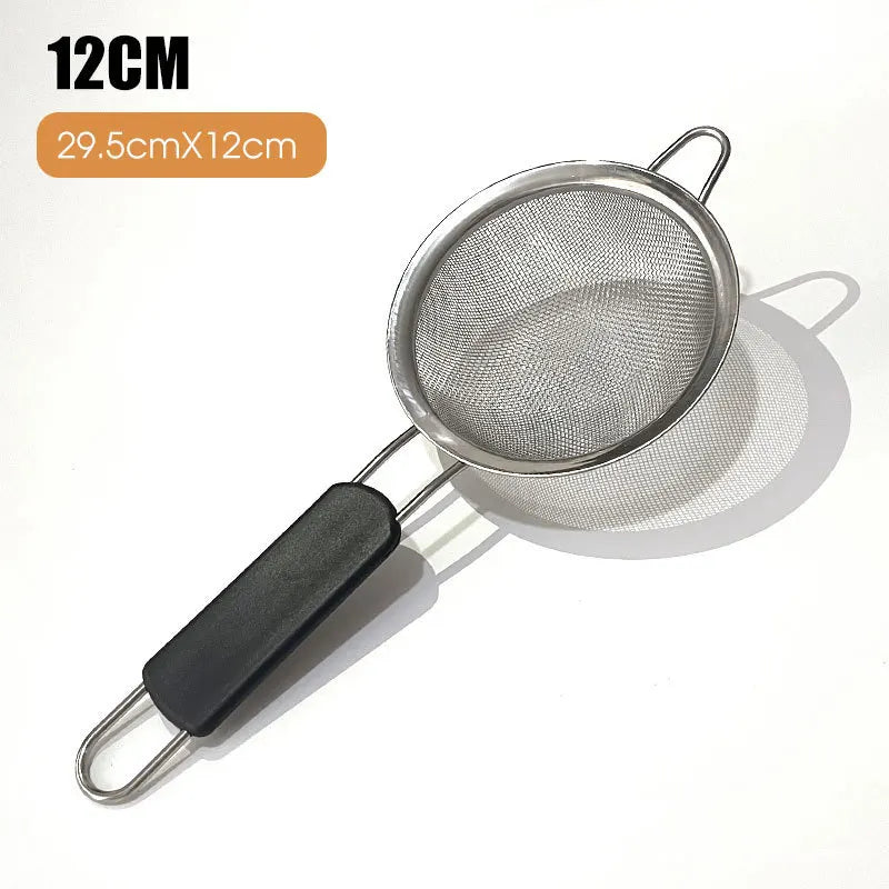 Axyaa Stainless Steel Flour Sifter with Handle - Kitchen Strainer Gadget