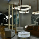 Axyaa LED Resin Pendant Light for Modern Luxury Living Spaces