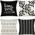 Axyaa Soft Linen Cushion Cover 45x45cm Multi-color for Living Room Sofa