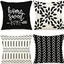 Axyaa Soft Linen Cushion Cover 45x45cm Multi-color for Living Room Sofa