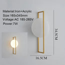 Axyaa Nordic LED Wall Light Sconce, Minimalist Design, Living Room Bedside Lamp