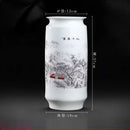 Axyaa Jingdezhen Ceramic Vase with Dracaena sanderiana for Painting and Calligraphy