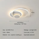 Axyaa Circle LED Ceiling Light Modern Minimalism Dimmable Fixture for Living Room Bedroom