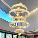 Axyaa Crystal Chandeliers: Modern LED Ceiling Lights for Living Room