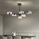 Axyaa Nordic Black Acrylic Chandelier Modern Minimalist Luxury Bedroom Living Room Creative Circle