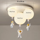 Axyaa Nordic Astronaut PVC Ball LED Pendant Lamp for Children's Nursery Room