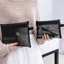 Axyaa Clear Square Zipper Makeup Bag Organizer Pouch