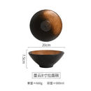 Axyaa Ramen Soup Bowl: Creative Rain-Hat Shaped Ceramic Bowl for Home and Restaurant