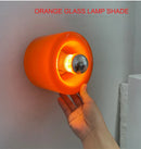 Axya Glass Orange Wall Lamp for Bedroom, Stairroom, Aisle - Simple Milky Light