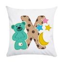 Axyaa Animal Letter Printed Decorative Polyester Pillow Cover for Home, Car, Sofa