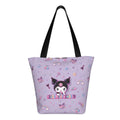 Axyaa Hello Kitty Tote Bag: Cute Kawaii Cartoon Top Handle Zipper Bag for Women