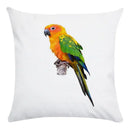 Axyaa Parrot Bird Decorative Throw Pillow Cover - Colorful Polyester Sofa Pillow Cover