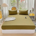 Axyaa Super Skin-Friendly Mattress Cover, Non-Slip & Dirt Resistant Fitted Sheet