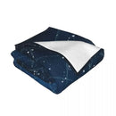 Axyaa Constellation Star Map Throw Blanket for Stylish Sofas and Beds