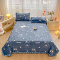 Axyaa Velvet Quilted Bed Cover Single/Double Bedspread - Winter Bed Linen