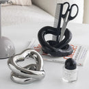 Axya Love Hollow Frame Ceramic Storage Rack - Geometric Bathroom Accessory