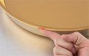 Axya Stainless Steel Round Serving Tray for Steak, BBQ Grill, and Dinner Dishes