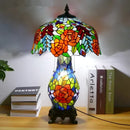 Axyaa Luxe Stained Glass Table Lamp for Living Room and Bedroom
