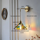 Axyaa Tiffany Glass LED Wall Light for Home & Restaurant - Modern Square Design
