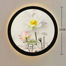 Axyaa Round Industrial LED Wall Lamp Bedside Bedroom Sconce Home Decor Lighting