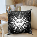Axyaa Mandala Sun Moon Pillowcase: Bohemian Sofa Cushion Cover