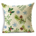 Axyaa Merry Christmas Linen Pillow Case 18*18in
