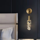 Axyaa Crystal LED Wall Lights, Copper Nordic Modern Wandlamp
