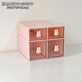 Axyaa Desktop Organizer Box: Rabbit Pen Holder & Drawer Stationery Rack