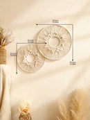 Axyaa Macrame Round Wall Hanging Decor - Boho Aesthetic Room Ornament & Gift