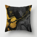 Axyaa Marble Ocean Sea Pattern Polyester Throw Pillow Cover - Home Sofa Decor