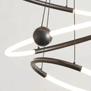 Axyaa Modern LED Chandelier for Stylish Living Room Ceiling Lighting