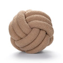Axyaa Red Knot Pillow Ball: Handmade Soft Round Decorative Plush Cushion