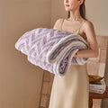 Axyaa Flannel Warm Blanket: Soft, Cozy, Multi-Purpose Sofa Blanket for Spring/Autumn