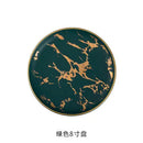 Axyaa Golden Marble Pattern Ceramic Plate - New Nordic Style Steak Plate