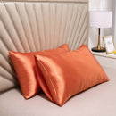 Axyaa Silky Satin Pillowcase - Solid Color, Queen/King Comfortable Pillow Cover