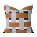 Axyaa Modern Hotel Bedroom Square Pillow Orange Black Sofa Living Room Winery Pillow