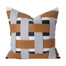 Axyaa Modern Hotel Bedroom Square Pillow Orange Black Sofa Living Room Winery Pillow