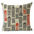 Axyaa Mandala Graffiti Cushion Cover 45x45cm Linen Pillow Case for Sofa Bed Decor