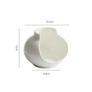 Axyaa Vase-Shaped Ceramic Dessert Plate for Stylish Dining