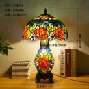 Tiffany Dragonfly Table Lamp Flower Art Deco by Axyaa