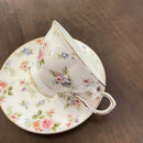 Axyaa British Floral Coffee Cup and Saucer Set | Elegant European Afternoon Tea Mug